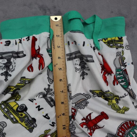 Friends Pants Womens XS Multicolor Mid Rise Patchwork Drawstring Pajama - Picture 4 of 16